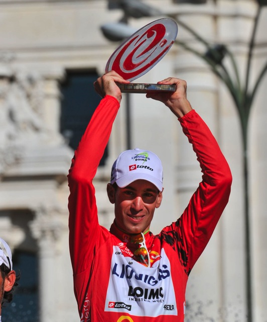 総合優勝に輝いたヴィンチェンツォ・ニーバリ(イタリア、リクイガス)