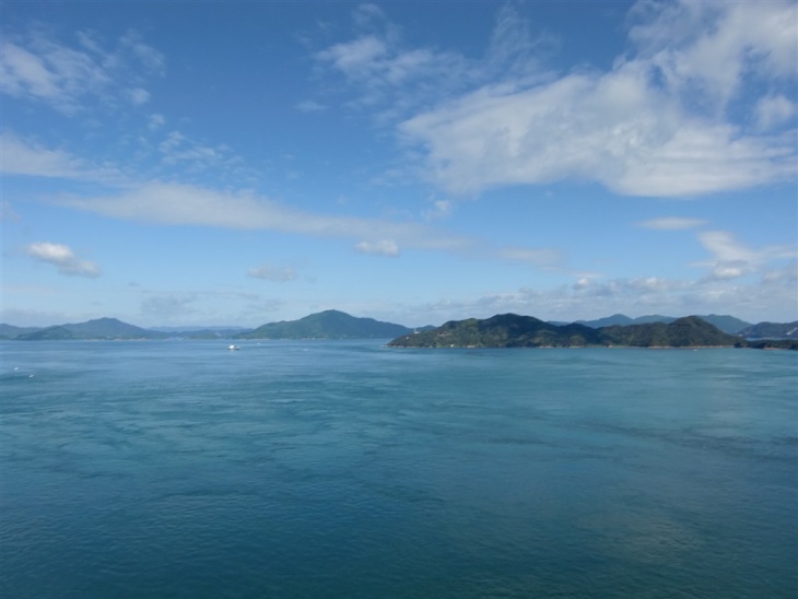 来島海峡大橋から見える絶景。こんな絶景が見られるなら、元気も湧いてくる！