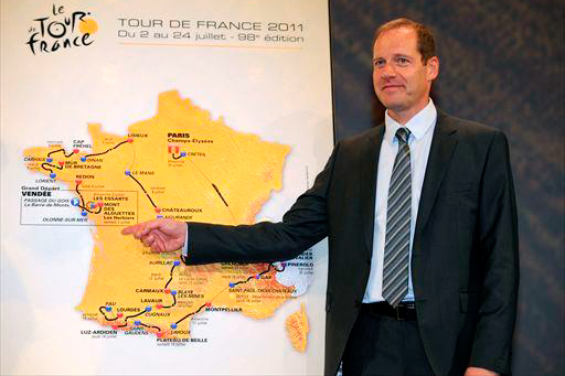 ツール・ド・フランスの総合ディレクターを務めるクリスティアン・プリュドム氏（写真は2011年大会のコース発表）