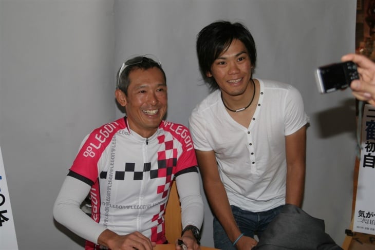 新城幸也選手(Bboxブイグテレコム)が現れて、鶴見さんも会場もビックリ。