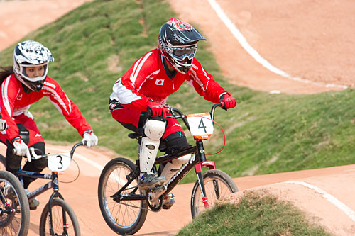 BMX 女子　2位となった三輪 郁佳