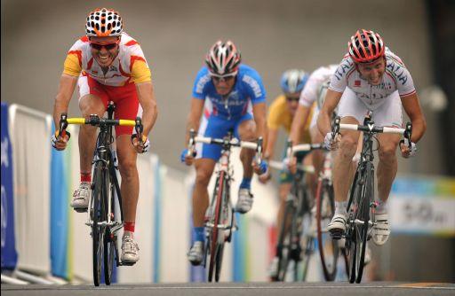 2008年北京五輪ロードレースで2位に入ったダヴィデ・レベッリン(イタリア)
