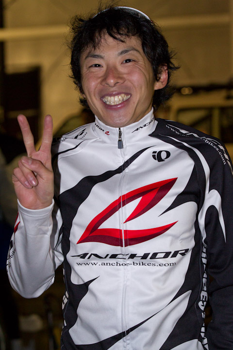 ロードソロ2位の山本雅之さん（ブリヂストンサイクル西日本）。今年のツール・ド・おきなわ市民210kmで9位入賞だ