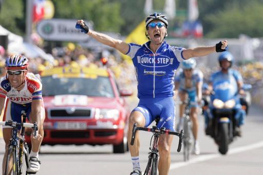 2006年ツール・ド・フランスでステージ優勝を飾ったマッテーオ・トザット（イタリア、クイックステップ）
