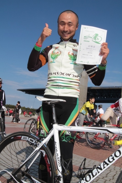 エリート優勝の武井きょうすけさん（フォルツァ）
