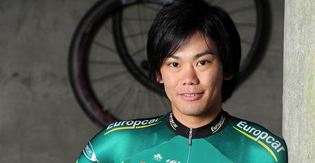 新ジャージでの初戦となる新城幸也(日本、チームユーロップカー)