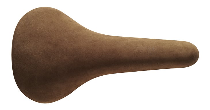 selle ITALIA TURBO 1980　ヌバック仕上げの滑らかな表面だ