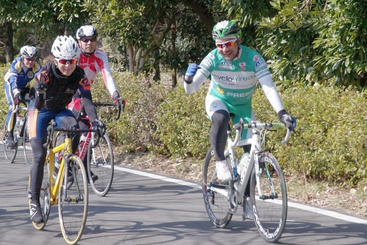 コース状況は文句なし。とても走りやすい。