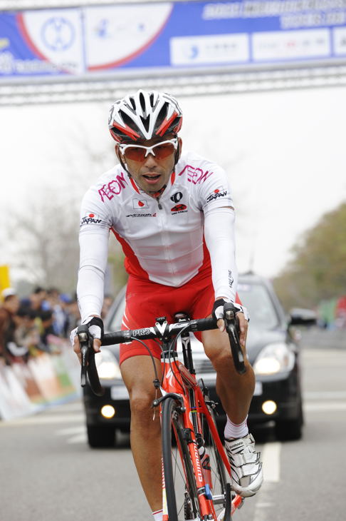 ステージ優勝した福島晋一(日本ナショナルチーム)