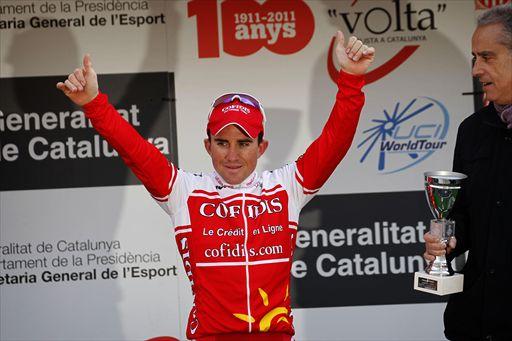 ステージ2勝目を飾ったサミュエル・ドゥムラン（フランス、コフィディス）