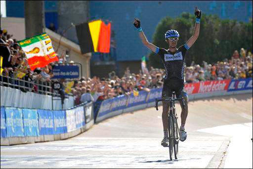 2011年大会を独走で勝利したヨハン・ヴァンスーメレン（ベルギー・現ガーミン・バラクーダ）