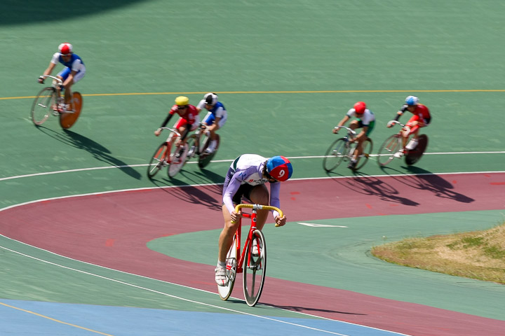 4km速度決勝C1、中西重智(龍谷大学)が抜け出す