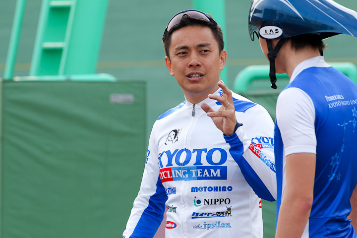 積極的な活動を続ける山岸正教(日本競輪選手会京都支部)。京都産業大学のコーチでもある