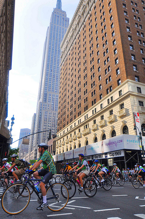 大都会ニューヨークを舞台にしたサイクリングイベントだ