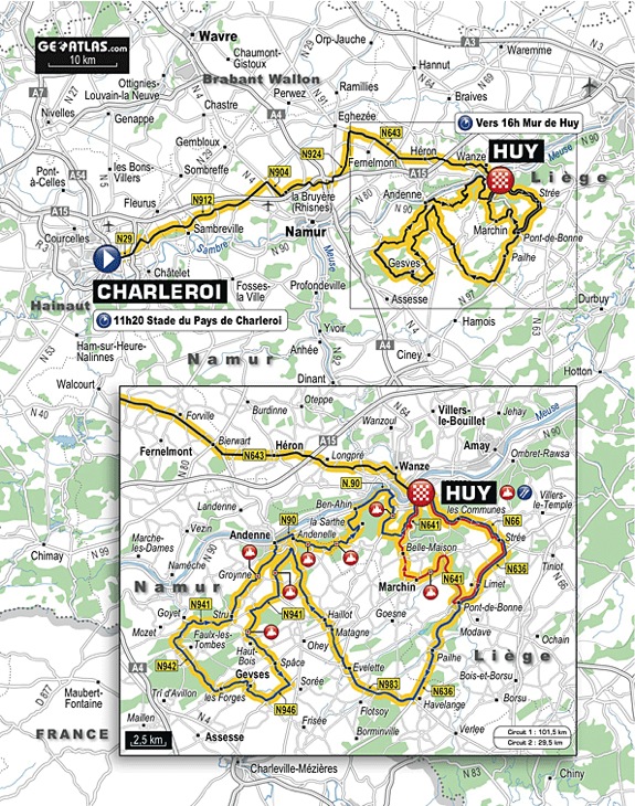 フレーシュ・ワロンヌ2011コースマップ