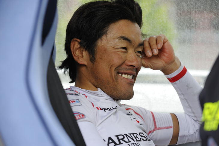 レース後の宮澤崇史(ファルネーゼヴィーニ・ネーリ)