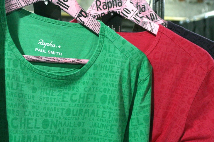 Rapha × Paul SmithのコラボレーションTシャツ