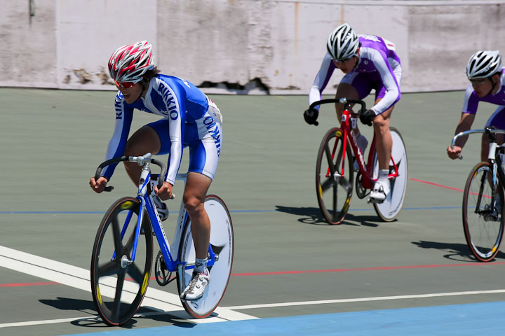 男子スクラッチ決勝　渡辺洋平（立教大学）が優勝