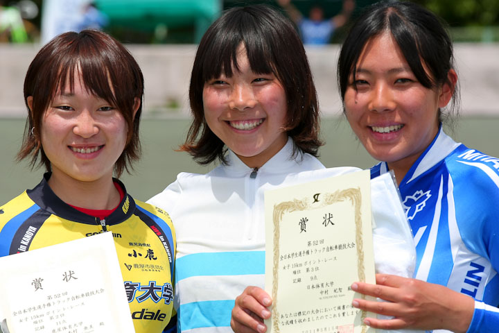 女子ポイントレース　表彰