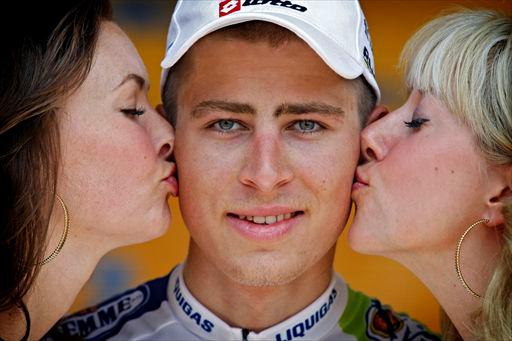 待望のステージ優勝を果たしたペーター・サガン(スロバキア、リクイガス・キャノンデール)
