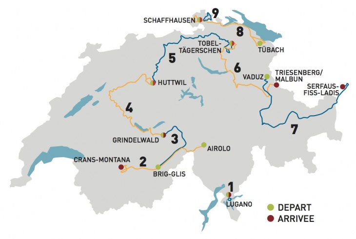 ツール・ド・スイス2011コース全体図