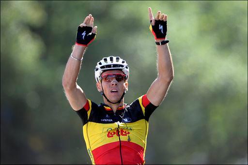ベルギーチャンピオンのフィリップ・ジルベール（ベルギー、オメガファーマ・ロット）