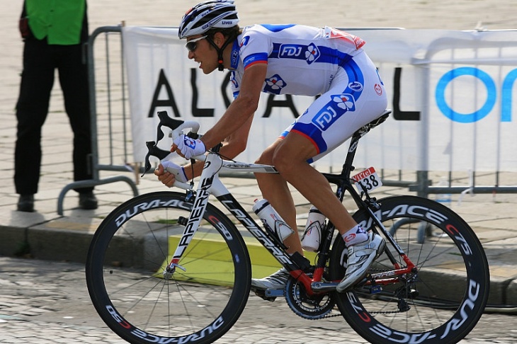総合敢闘賞に輝いたジェレミー・ロワ(フランス、FDJ)。最終日の第21ステージでもシャンゼリゼ周回で逃げグループに乗り、果敢な走りを見せた