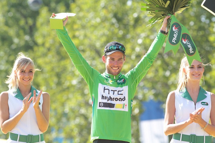 ツール・ド・フランスでステージ5勝を飾り、ポイント賞に輝いたマーク・カヴェンディッシュ（イギリス）