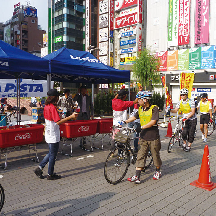 自分のペースで都内をサイクリングする大会だ