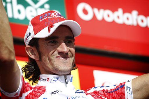 ステージ優勝を飾ったダニエル・モレーノ(スペイン、カチューシャ)