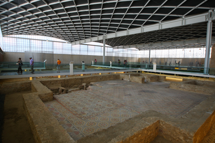 スタート地点にあるラ・オルメダ古代ローマ別荘遺跡博物館