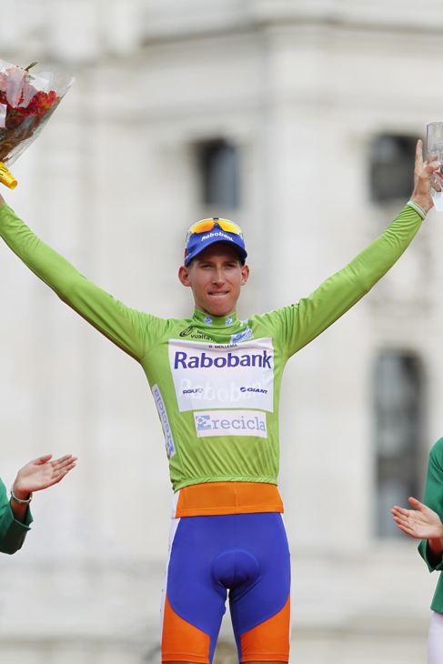 逆転でポイント賞ジャージに輝いたバウク・モレマ(オランダ、ラボバンク)