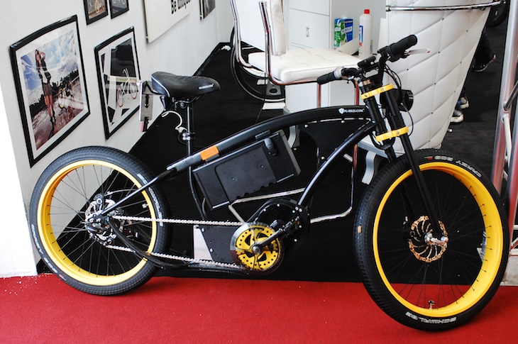 PG-BikeというドイツブランドからのEバイク。このスタイルで電動アシストはありかも