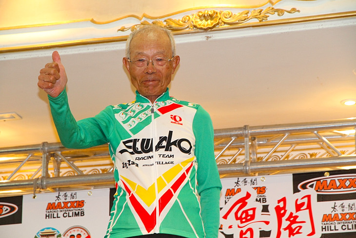 75歳の田口重喜さん（スワコレーシング）も表彰された