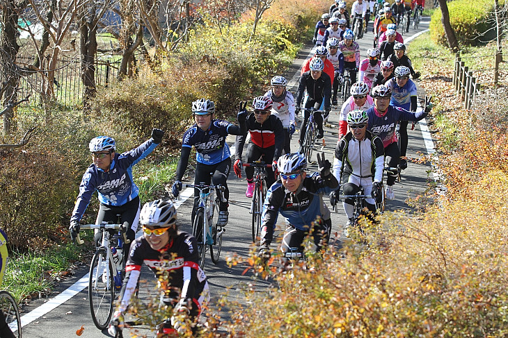 大人数で走るのはイベントならではの楽しみ