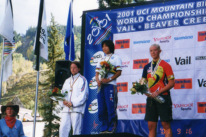 2001年のMTB世界選アメリカ・コロラドではジュニアクラスで優勝