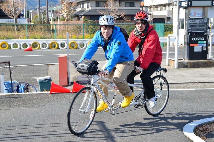 タンデムバイクも試乗できた