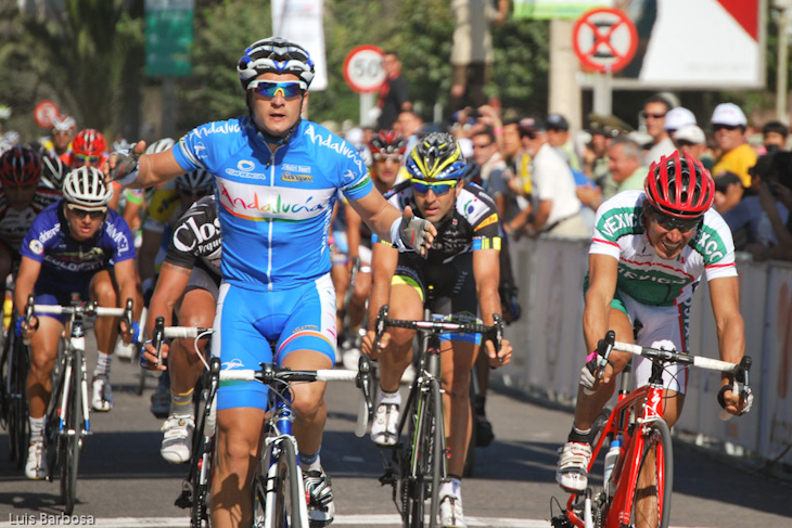 第2ステージ　スプリント勝利を飾ったフアンホセ・ロバト（スペイン、アンダルシア）