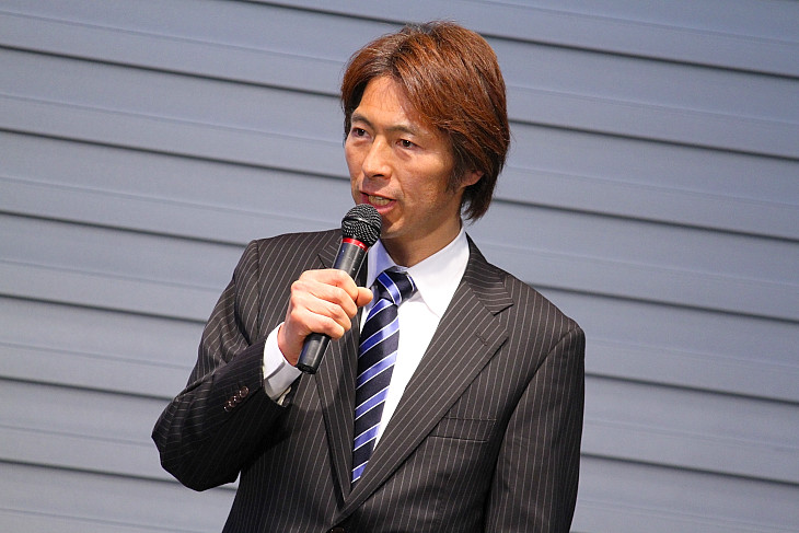 チームUKYOのテクニカルアドバイザーに就任した今中大介さん(インターマックス代表)