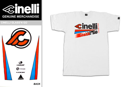 Cinelli Glass n GoチームオフィシャルTシャツ