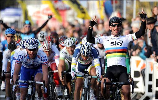 クールネ初優勝を飾ったマーク・カヴェンディッシュ(イギリス、チームスカイ)