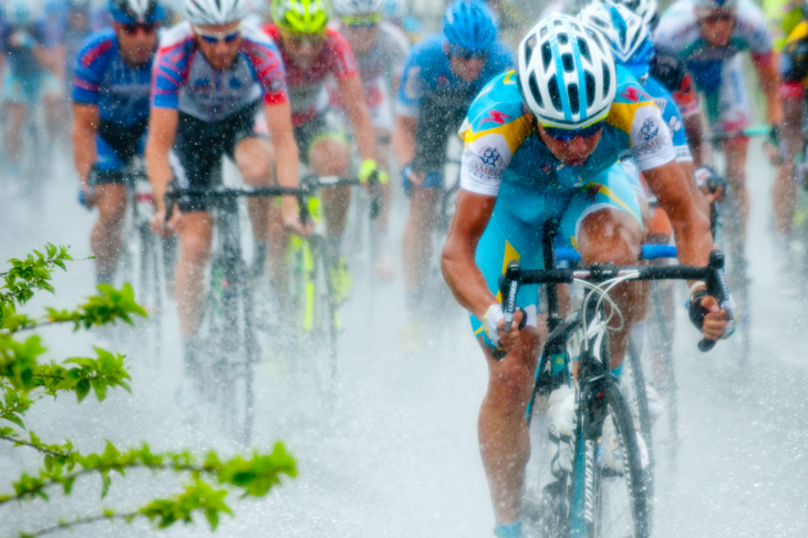 激しい雨のなか開催された第9ステージ