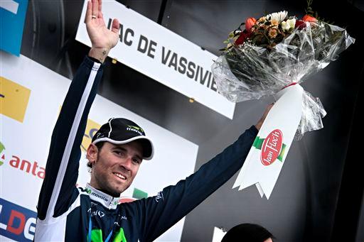 ステージ優勝を飾ったアレハンドロ・バルベルデ(スペイン、モビスター)