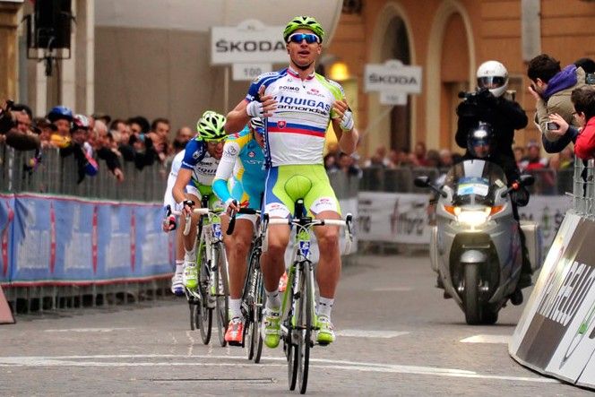 ティレーノ〜アドリアティコでステージ優勝したペーター・サガン（スロバキア、リクイガス・キャノンデール）
