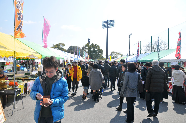 おおきな賑わいを見せた奈良食祭会場