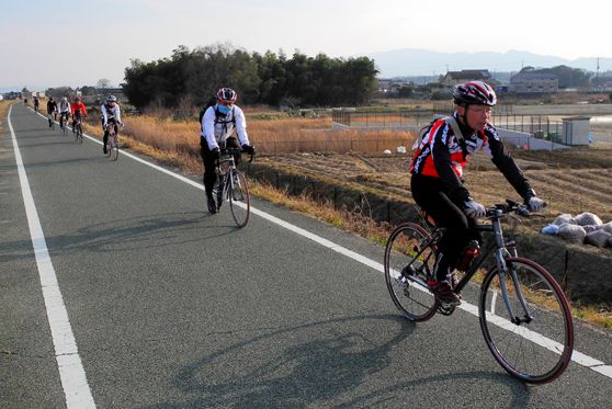 帰り道の奈良自転車道にて