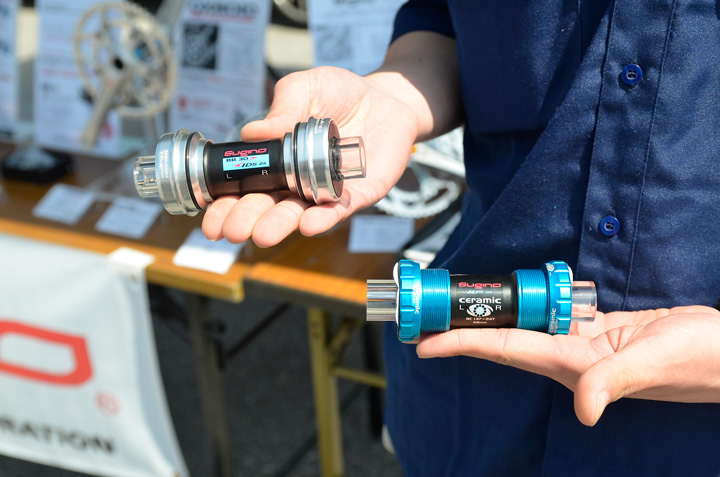 スギノのセラミックBBとBB30を24mmシャフトのクランクで使うコンバートBB