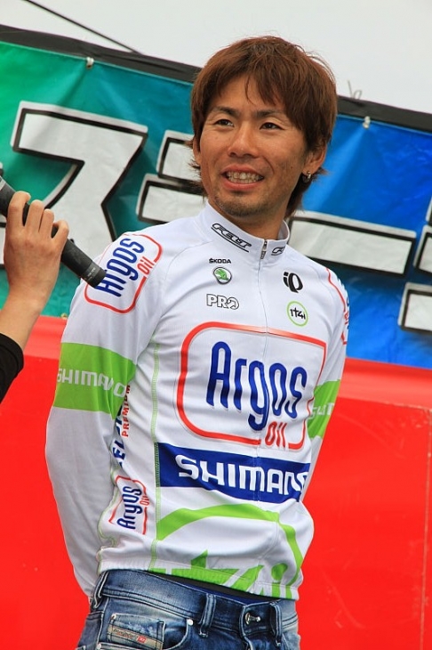 全日本チャンピオンになったばかりの土井雪広選手(アルゴス・シマノ)