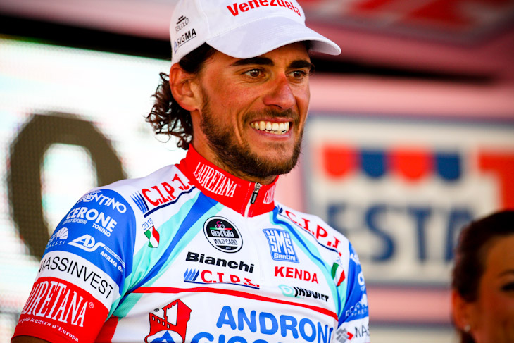 ステージ優勝を飾ったロベルト・フェラーリ(イタリア、アンドローニ・ジョカトリ)