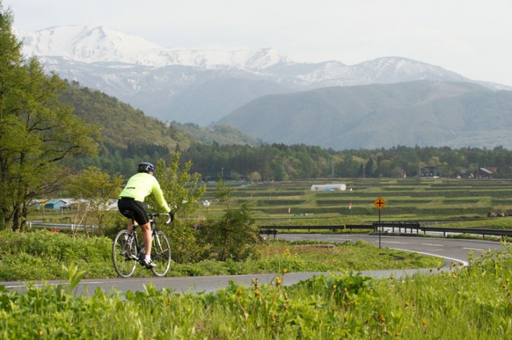 北アルプスを臨む ROUBAIXエンデュランスのコース